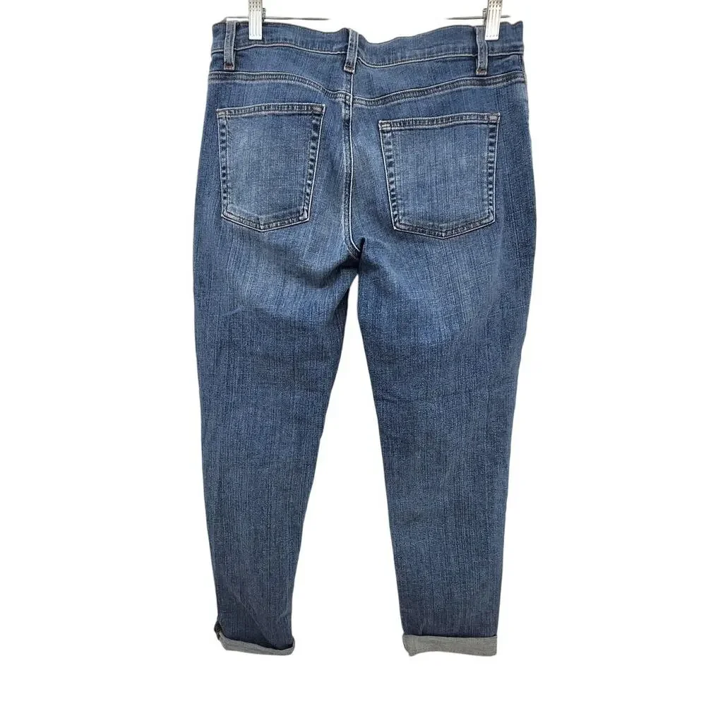 Eileen Fisher Organic-Cotton‎ Stretch Boyfriend Jeans Size 6 S18BD